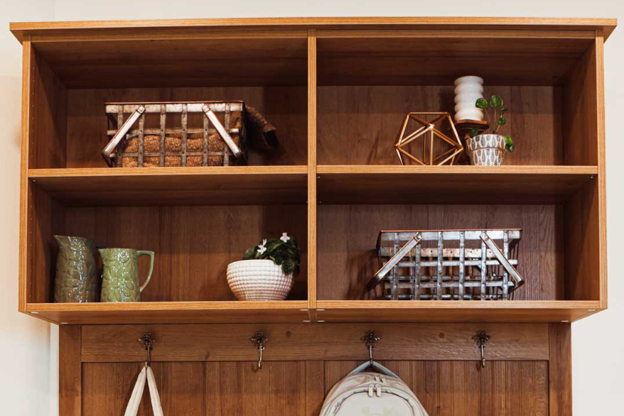 Cubbies and open storage